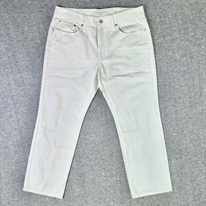 SONOMA Jeans Men's Size 36x30 White Wide Leg Pants Chino Cotton Casual